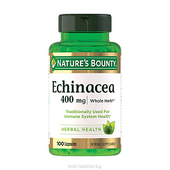 Nature's Bounty Натуральная эхинацея, БАД капсулы №100