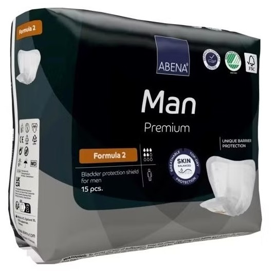 Abena Man Premium Прокладки одноразовые для взрослых (урологические) Formula 2, 15 шт
