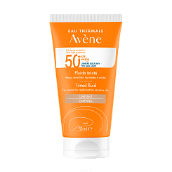 EAU THERMALE AVENE Cолнцезащитный флюид с оттенком SPF 50+ 50 мл
