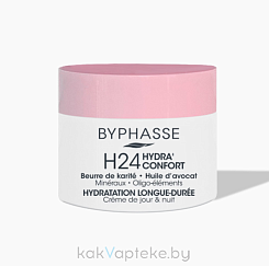 BYPHASSE Увлажняющий крем для лица HYDRA CONFORT 24H, день/ночь, 60 мл