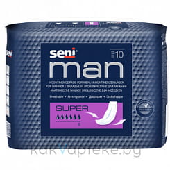 SENI MAN Super Вкладыши урологические для мужчин, 10 шт