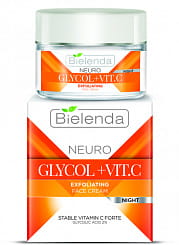 BIELENDA NEURO GLICOL + VIT. C Отшелушивающий крем от морщин ночной 50 мл