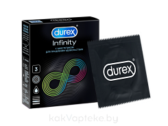 Презервативы из натурального латекса с анестетиком Durex® Infinity 3шт