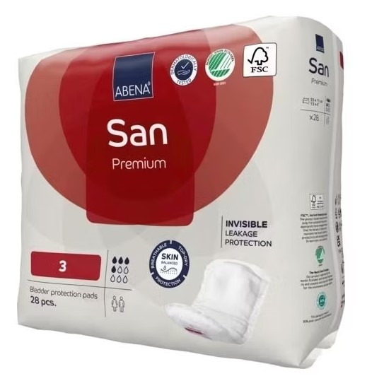Abena San Premium Прокладки одноразовые урологические для взрослых (3), 28 шт