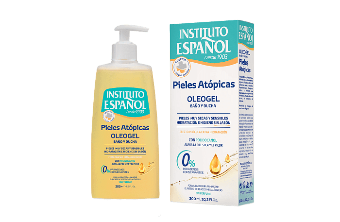 INSTITUTO ESPANOL Гель-масло для ванны и душа / OLEOGEL bano y ducha линии PIELES ATOPICAS, 300мл