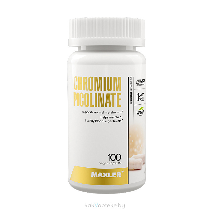 MAXLER БАД «Хром Пиколинат» капсулы №100