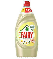 FAIRY Средство для мытья посуды Нежные руки Ромашка и витамин Е, 900 мл