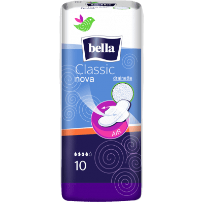 Bella Classic Nova maxi (drainette) Прокладки женские гигиенические впитывающие 10 шт