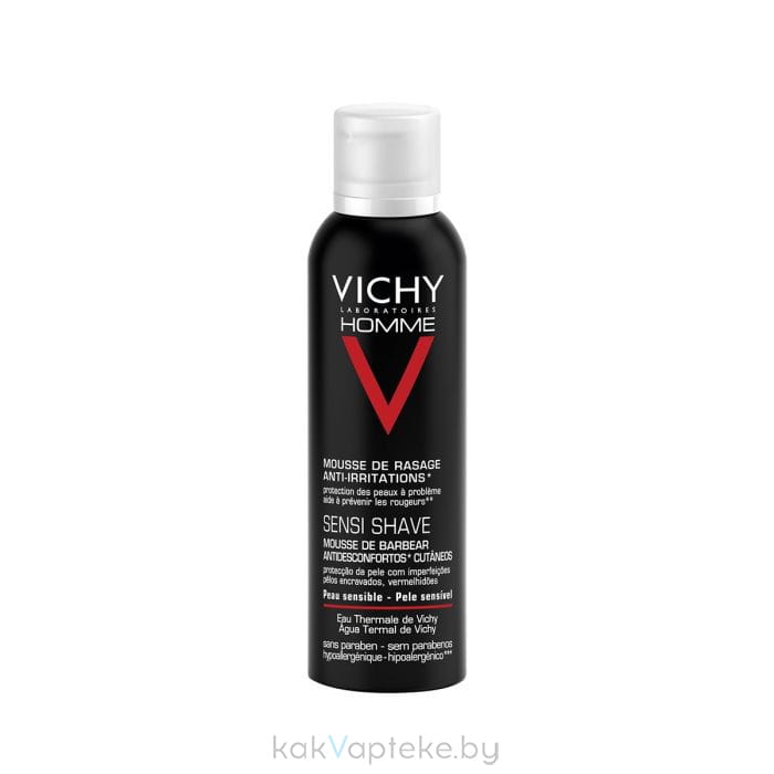 Vichy Пена для бритья против раздражения кожи "Sensi Shave" серии "Homme" 200 мл