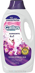 Gallus Professional 4 в 1 Концентрированный гель для стирки цветных тканей (112 стирок) , 4,05 л