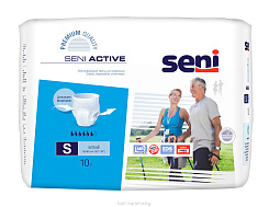 SENI ACTIVE small Трусики впитывающие для взрослых, страдающих недержанием, 10 шт