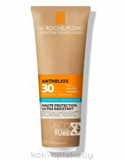 La Roche-Posay Anthelios Молочко для лица и тела солнцезащитное увлажняющее SPF30/PPD14,  250 мл