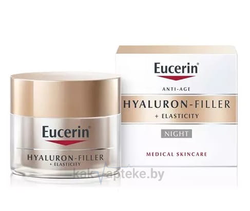 Eucerin Hyaluron-Filler + Elasticity Крем для ночного ухода за кожей, 50 мл