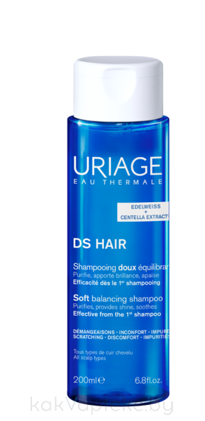 Uriage Шампунь мягкий балансирующий DS HAIR / SHAMPOOING DOUX EQUILIBRANT, 200 мл