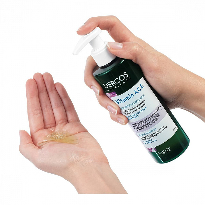 VICHY DERCOS NUTRIENTS Шампунь для блеска волос "Vitamin" 250 мл