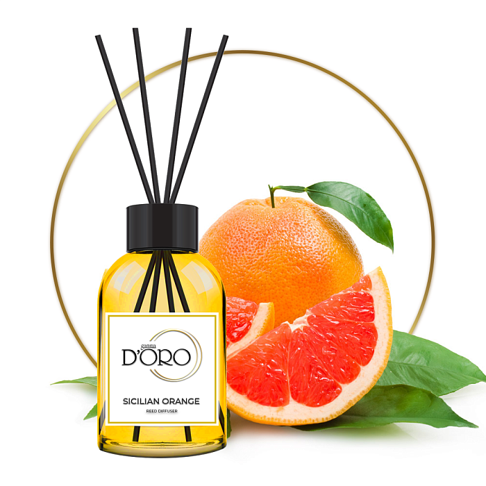 Gamma D'ORO Аромадиффузор для дома Сицилийский Апельсин 100 мл SICILIAN ORANGE