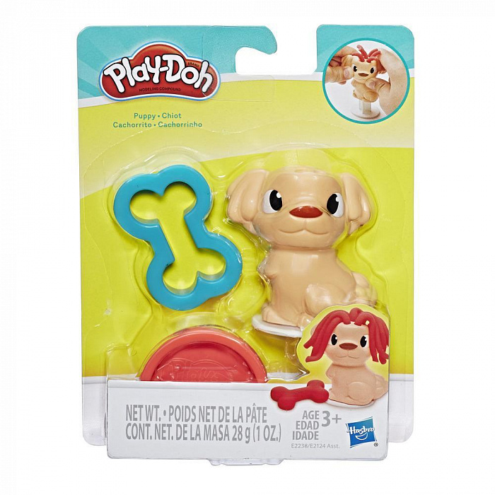 Hasbro Play-Doh Игровой набор БАЗОВЫЙ С ЖИВОТНЫМИ (ЩЕНОК) Арт.E2124