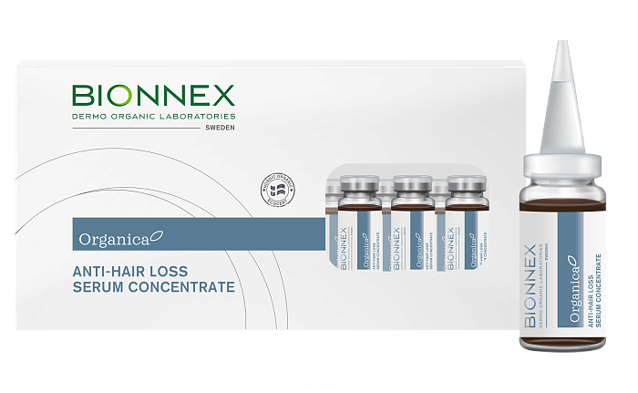 Bionnex Organica Концентрированная сыворотка против выпадения волос, 12шт по 10мл