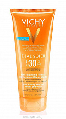 VICHY Ideal Soleil Эмульсия солнц. тающая с техн. нанес. на влажную кожу SPF30 200мл