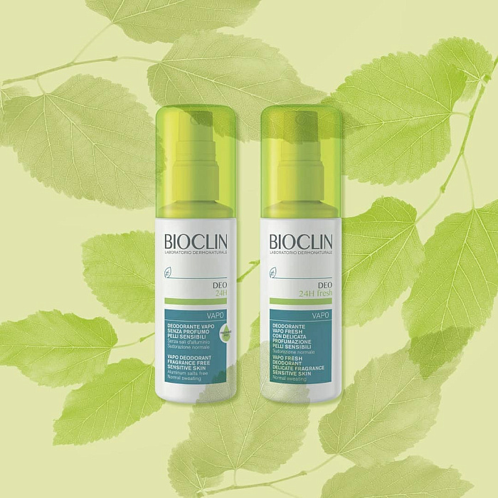BIOCLIN DEO 24Ч Спрей-дезодорант без запаха для чувствительной кожи, 100 мл