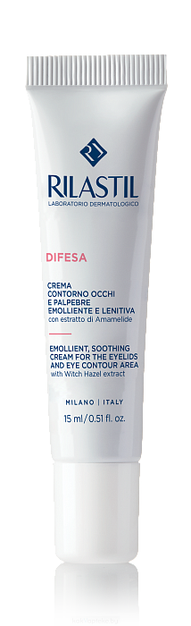 Rilastil DIFESA Смягчающий, успокаивающий крем для век и контура глаз 15 мл