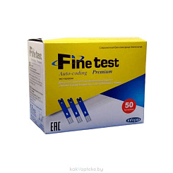 Тест-полоски для определения уровня глюкозы в крови Finetest Autocoding Premium (в упаковке 50шт)