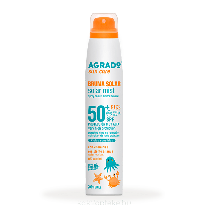 AGRADO Детский солнцезащитный мист SPF50+ / Solar mist SPF50+ KIDS, 200мл
