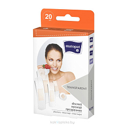 Набор пластырей MATOPAT TRANSPARENT размером 25мм х 76мм, 9мм х 38мм, 19мм х 76мм, 15мм х 58мм, d22мм