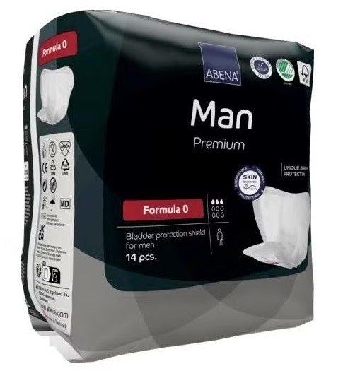 Abena Man Premium Прокладки одноразовые для взрослых (урологические) Formula 0, 14 шт