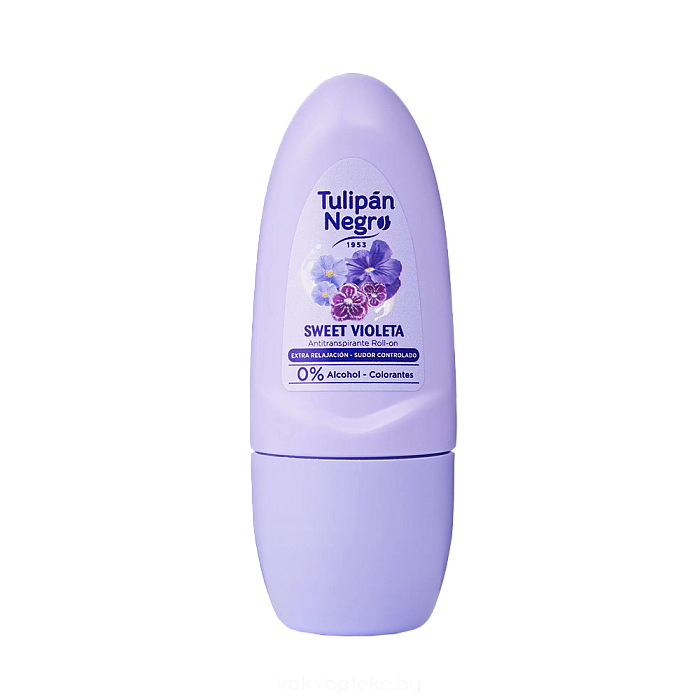 Tulipan Negro Антиперспирант роликовый Сладкая фиалка/SWEET VIOLETA, 50 мл