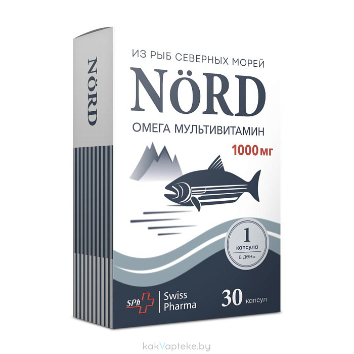 НОРД Омега Мультивитамин / (NORD Omega Multivitamin) БАД капсулы №30