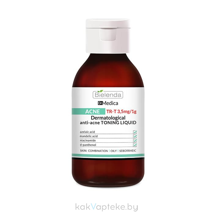 BIELENDA DR MEDICA ACNE Дерматологический кислотный анти-акне тоник для лица, декольте и спины, 250 гр