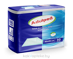 Adulped Пеленки одноразовые впитывающиеся 60*90см, 30 шт