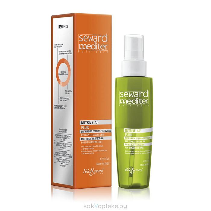 HELEN SEWARD Двухфазный питательный термозащитный флюид для сухих и тонких волос MEDITER NUTRIVE FLUID 4/F, 125 мл