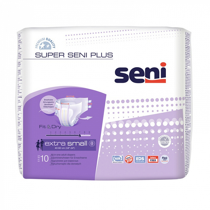 Super Seni Plus extra small Подгузники для взр. 10 шт