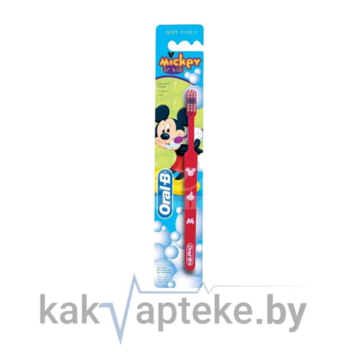 Oral-B Mickey for Kids Зубная щетка (мягкая), 1 шт