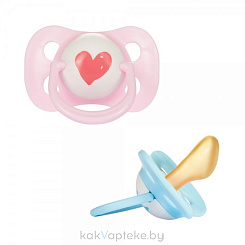 ПОМА Соска-пустышка латексная (для самых маленьких баллон адаптированной формы) 0+, арт. 6012, 1 шт