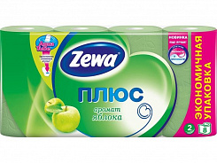 Zewa Плюс  Туалетная бумага  Яблоко 2 сл 8 рул