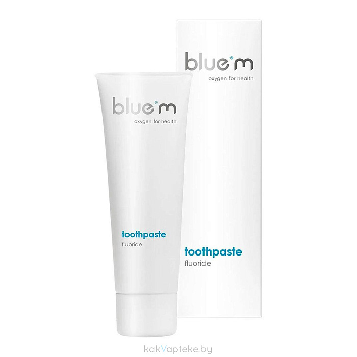 БЛЮЭМ Зубная паста-гель с фтором и активным кислородом Blue®m 75 мл