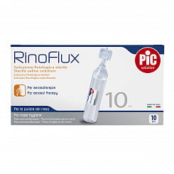 Раствор физиологический cтерильный RinoFlux для ингаляций и очистки носа, во флаконах 10,0 мл №10