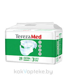 TerezaMed Подгузники взрослые одноразовые для больных с недержанием Large Extra (№3) 28 шт