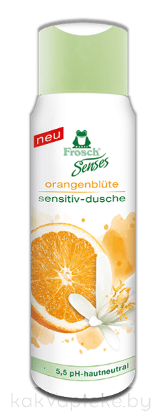 FROSCH Senses Гель для душа для чувствительной кожи Цветки Апельсина 300 мл