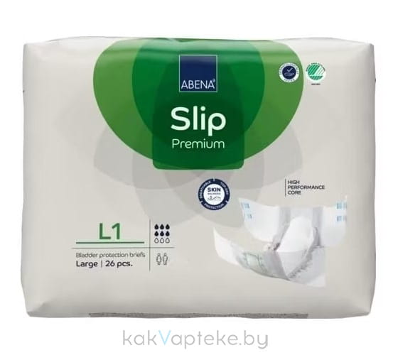 Abena Slip Premium Подгузники одноразовые для взрослых, 26 шт