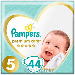 PAMPERS Premium Care Детские одноразовые подгузники Junior (11-18 кг), 44 шт