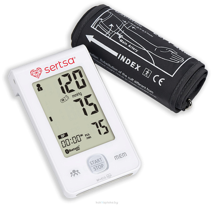 Измеритель артериального давления автоматический на плечо sertsa, Смарт Моуны Яркi (DBP-6177)