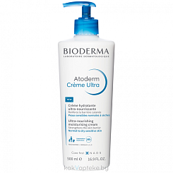 Bioderma Крем Атодерм Ультра / Atoderm Creme Ultra 500 мл (с помпой)