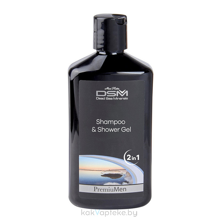 Mon Platin серия Dead Sea Minerals  Мужской шампунь и гель для душа 400 мл