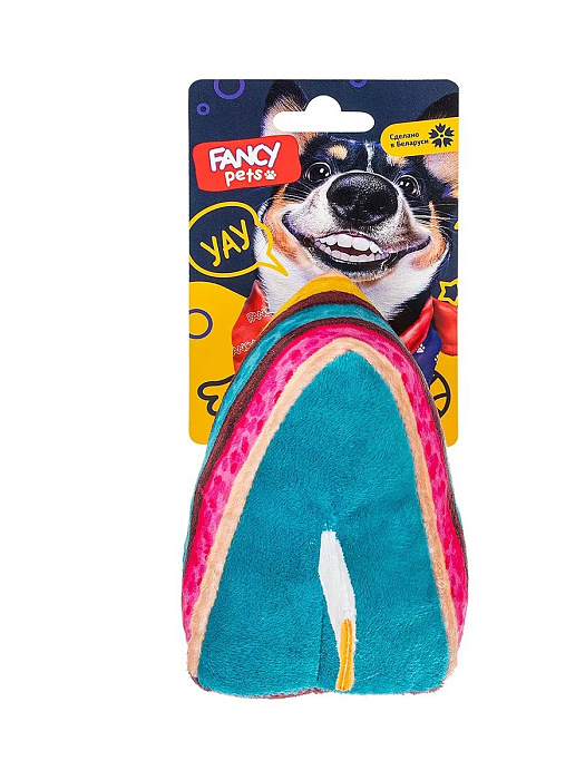 FANCY PETS Игрушка для собак, "Тортик" с пищалкой, 12 см, арт.FPS20