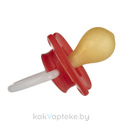 Canpol babies Пустышка-соска латексная (круглая  0-6 мес.,  23/221 red_new
