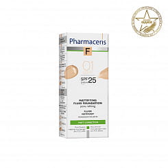 Pharmaceris F Матирующий тональный флюид SPF 25 (тон: 01), 30 мл